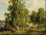Ferdinand von Wright Summer landscape USA oil painting artist